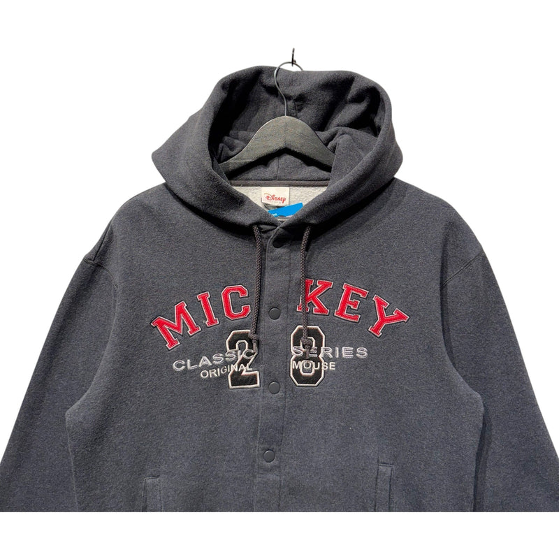 Vintage Disney Mickey Mouse Snap Button Hoodie