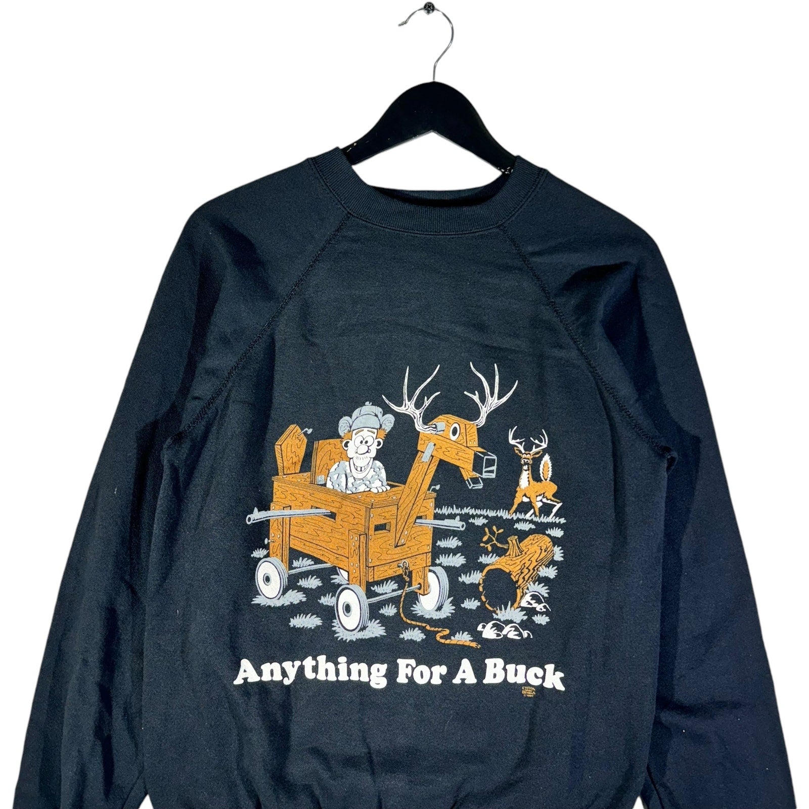 Vintage Anything For A Buck Comedic Hunting Crewneck 90's