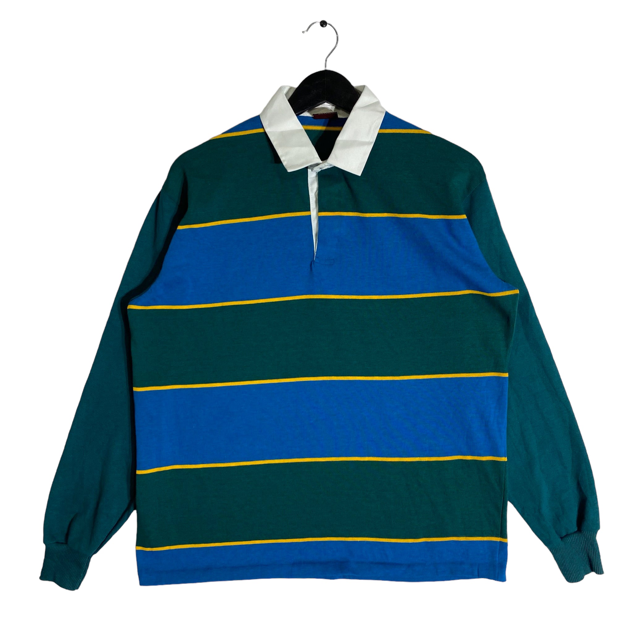 Vintage Multicolor Striped Rugby Long Sleeve