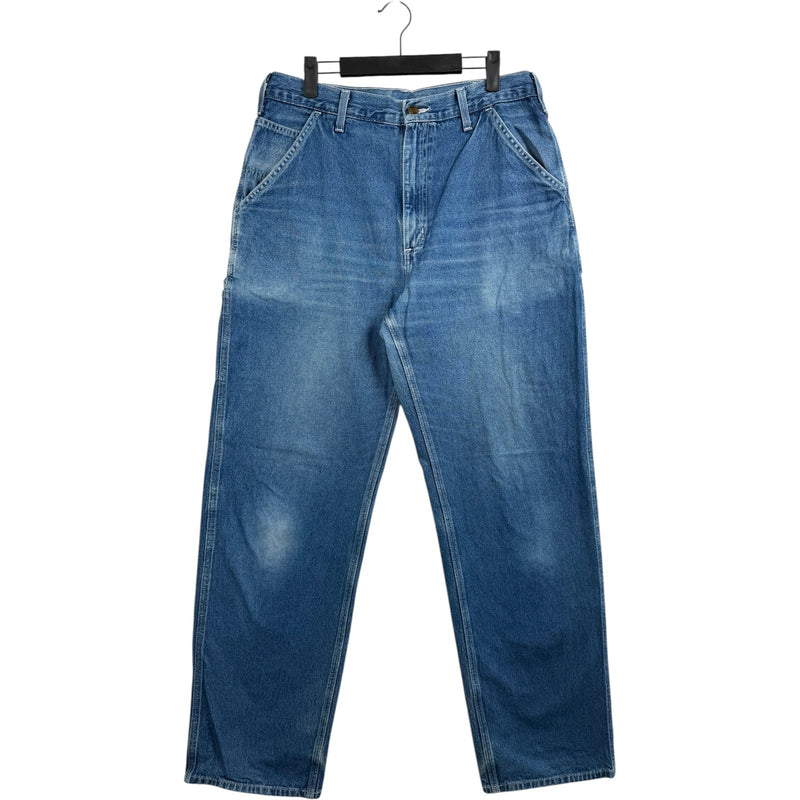 Vintage Carhartt Carpenter Denim Utility Pants 34