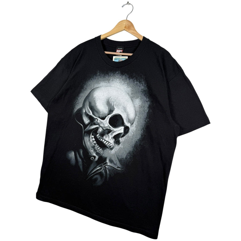Vintage Marvel Skull Goth Graphic Short Sleeve T-Shirt