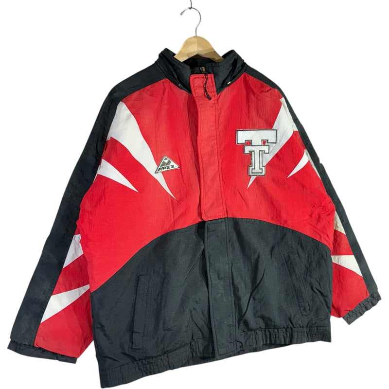 Vintage Texas Tech College Logo Color Block Windbreaker