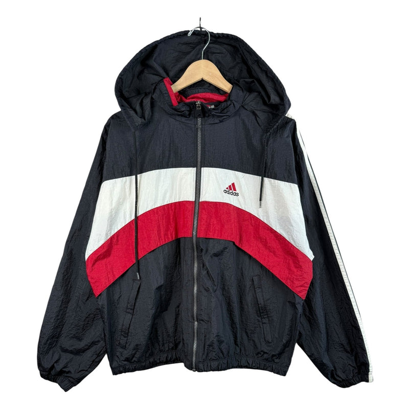 Vintage Adidas Colorblock Hooded Full Zip Windbreaker