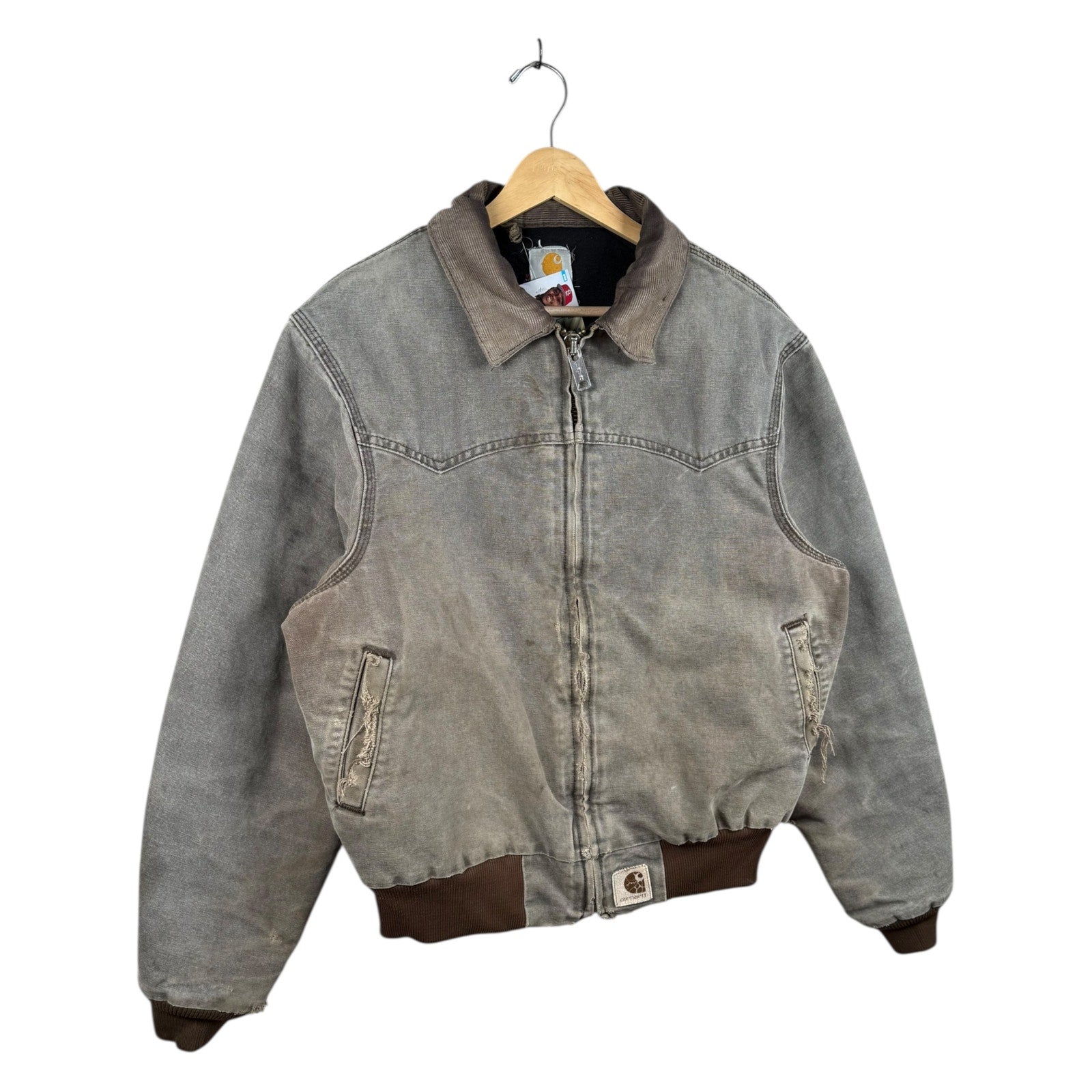 Vintage Carhartt Santa Fe Distressed Bomber Jacket