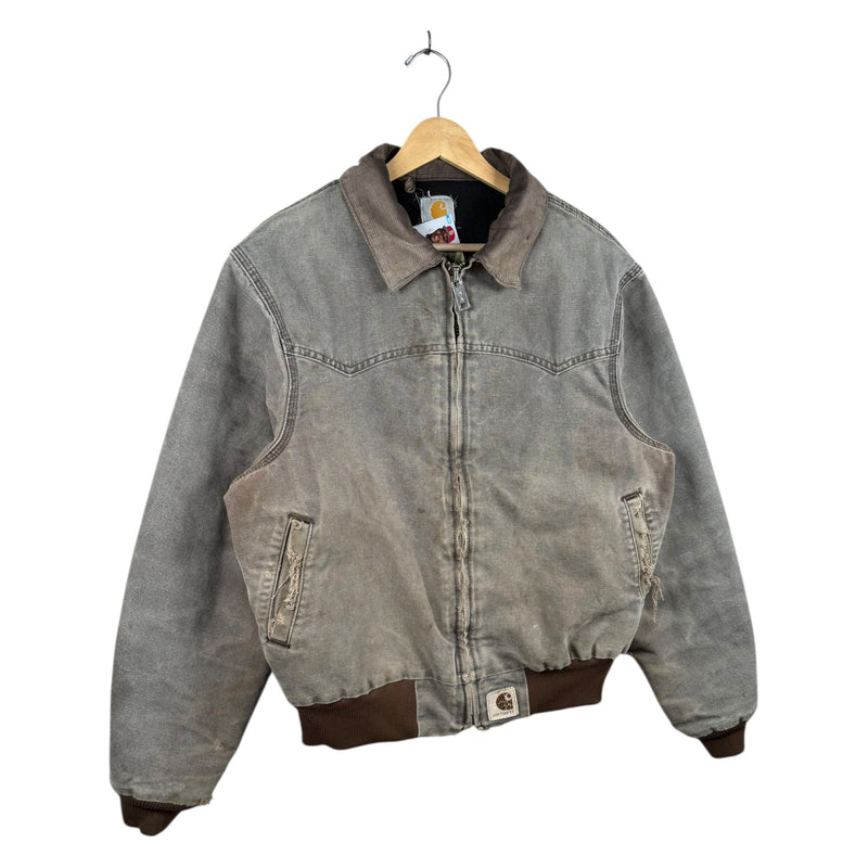Vintage Carhartt Santa Fe Distressed Bomber Jacket