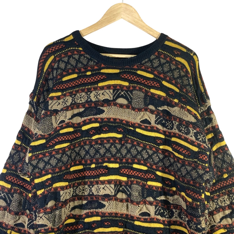 Vintage Coogi Style Horizontal Knit