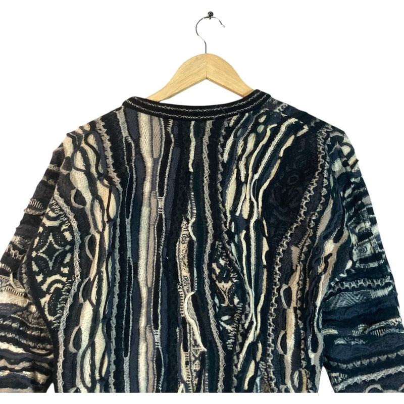 Vintage Coogi 3D Abstract Knit Sweater