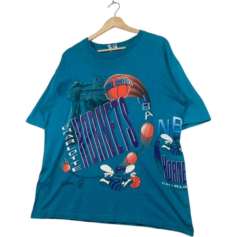 Vintage Charlotte Hornets Aerial Assault Full Art Tee