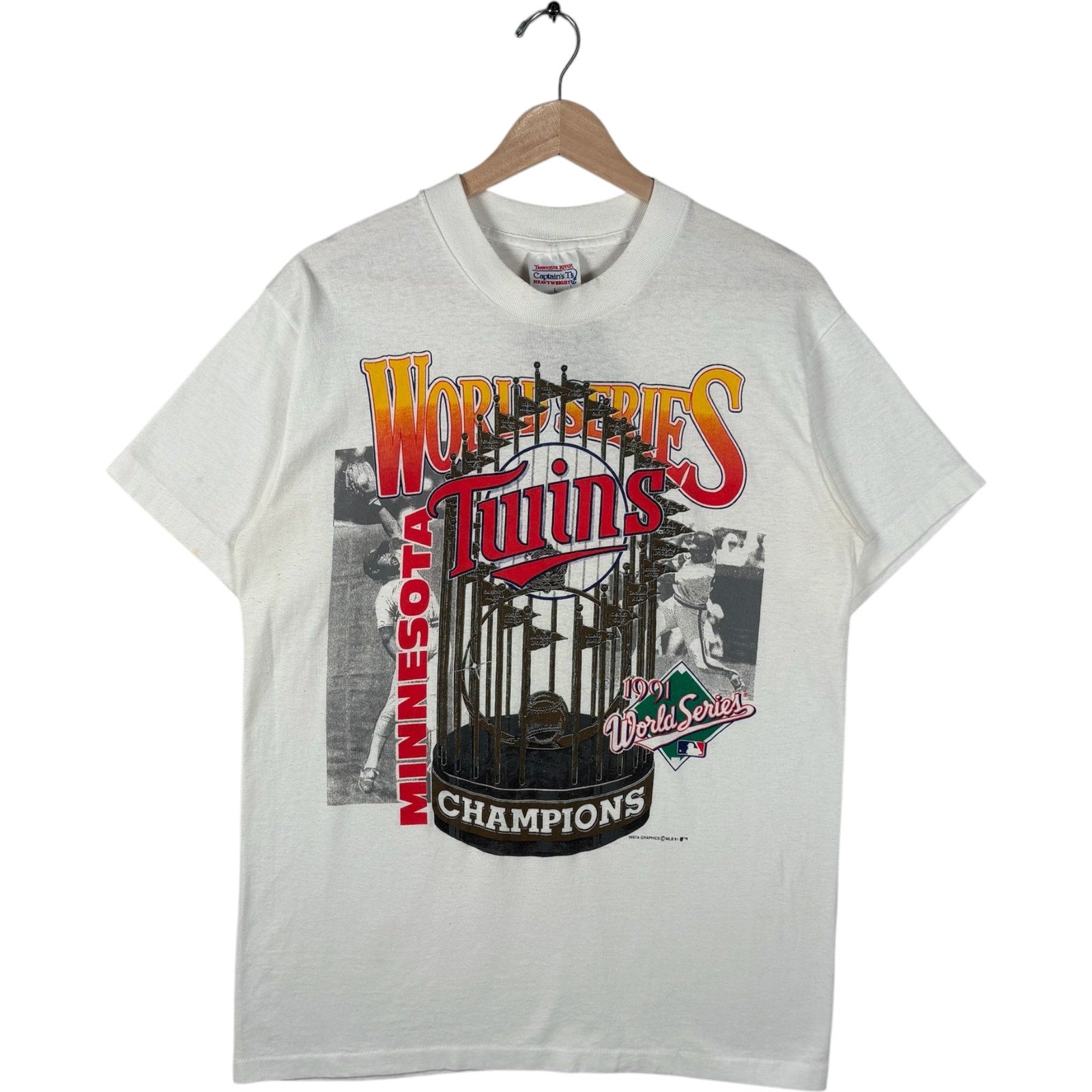 Vintage Minnesota Twins World Series Championship MLB Tee 1991