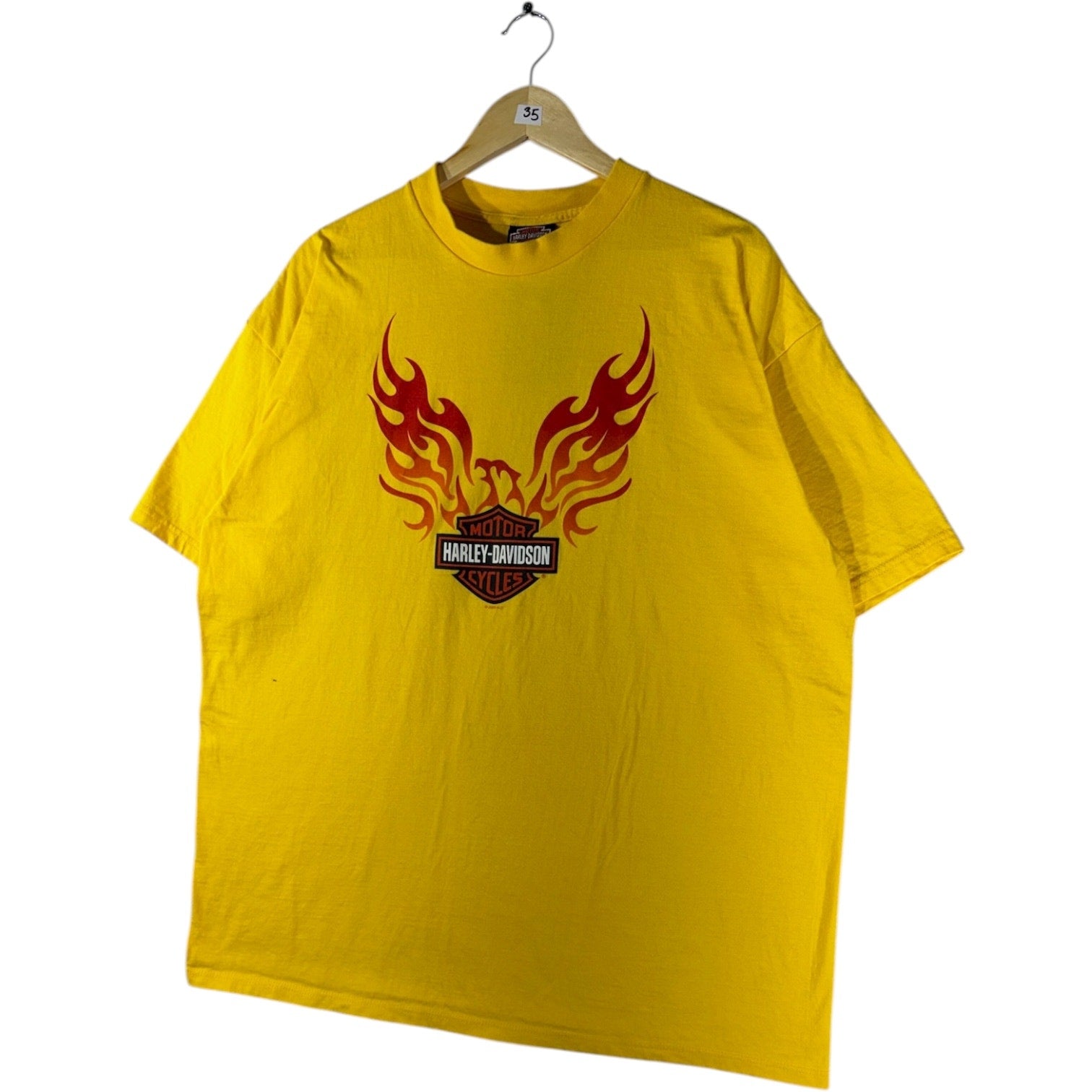 Vintage Harley Davidson Tribal Flame Eagle Graphic T-Shirt