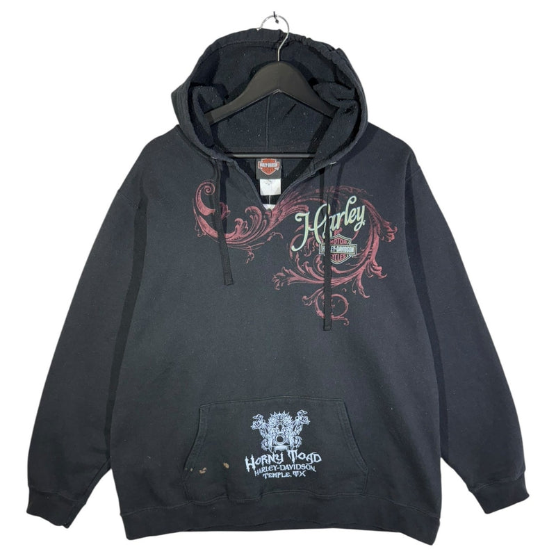 Vintage Harley Davidson Horny Toad Temple TX Hoodie