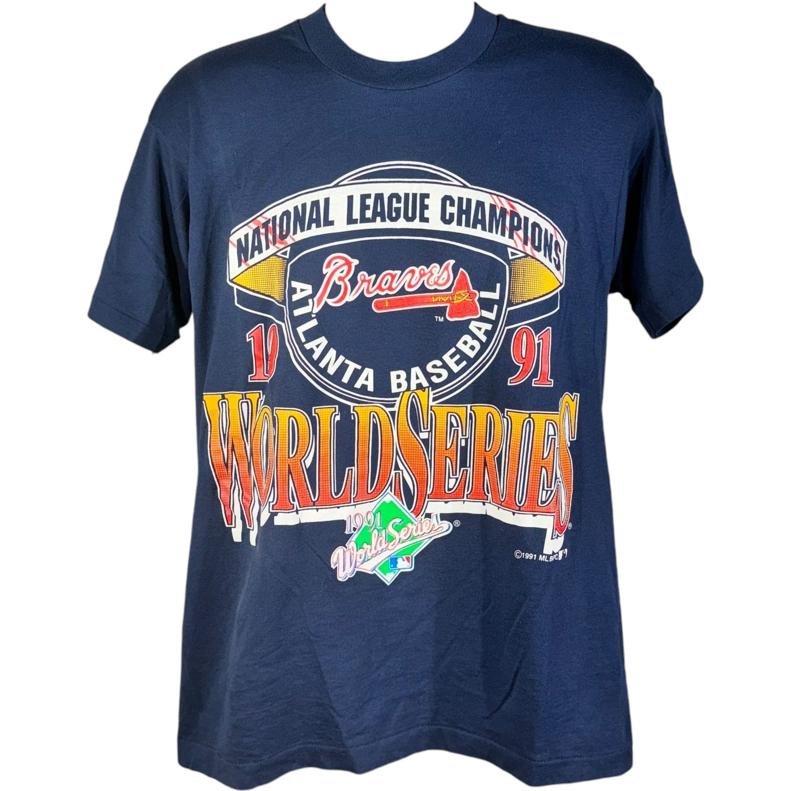 Vintage Atlanta Braves World Series MLB Tee 1991