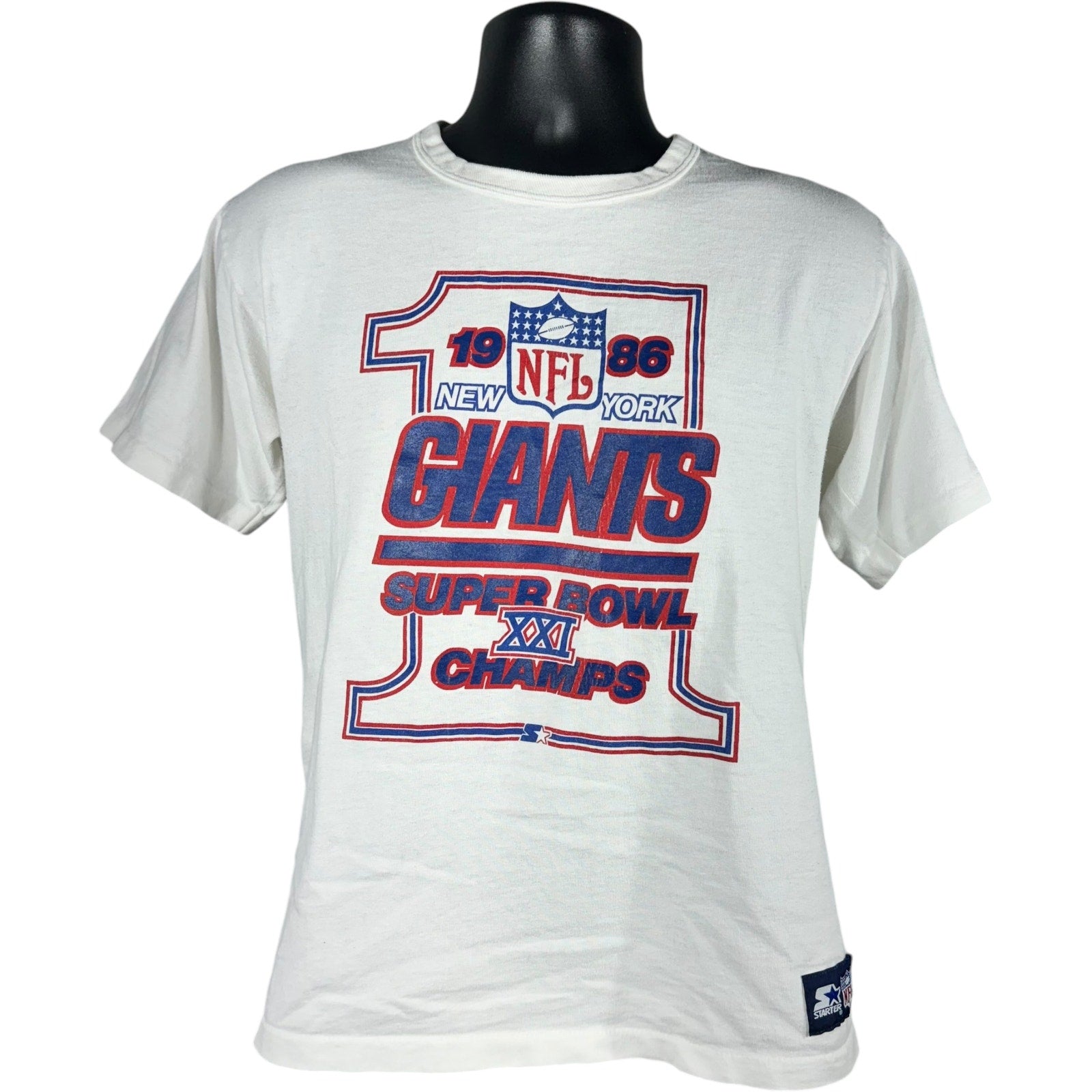 Vintage Starter New York Giants Super Bowl Tee 1986