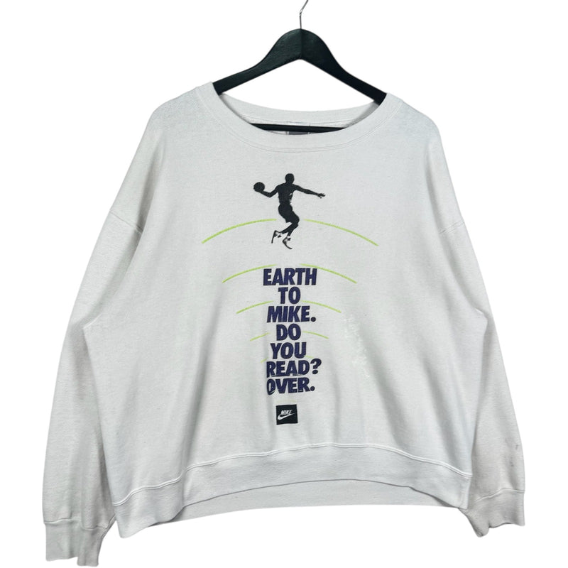 Vintage Nike "Earth to Micheal Jordan" Crewneck