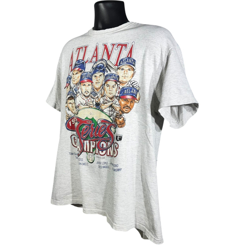 Vintage Atlanta Braves Series Champions MLB Caricature Tee