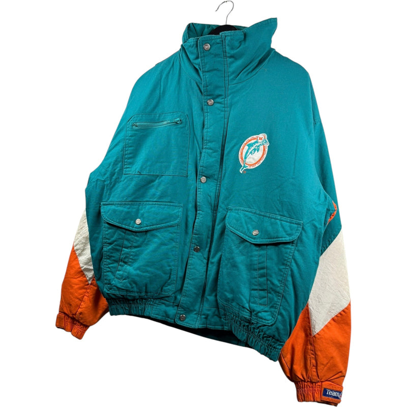 Vintage NFL Triple F.A.T. Goose Miami Dolphins Puffer Jacket