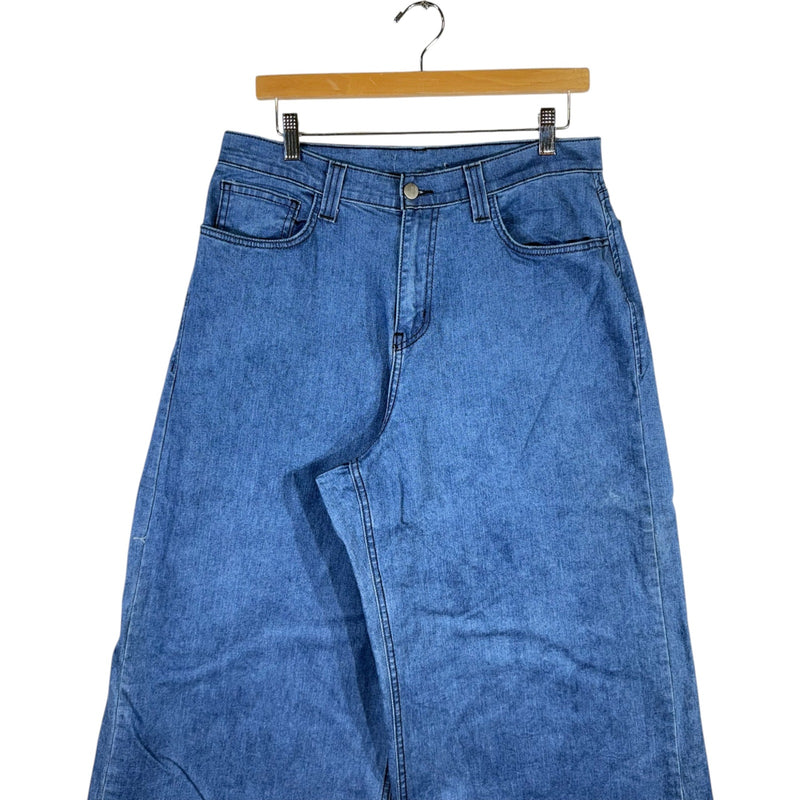 Vintage Y2K Ultra Wide Leg Denim Jeans 9