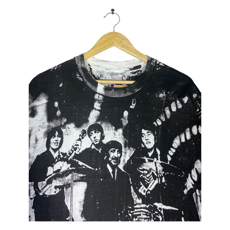 Vintage The Beatles Allover Print T-Shirt