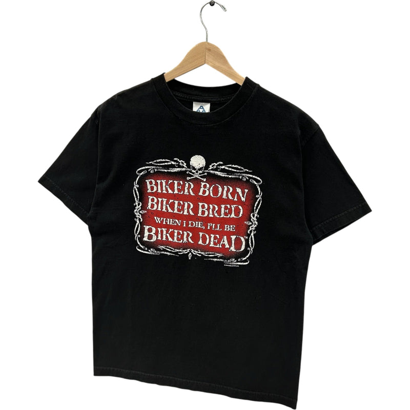 Vintage Biker Born Biker Dead Tee