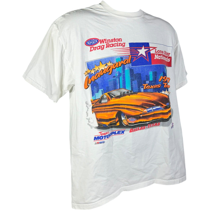 Vintage NHRA Lone Star Nationals Drag Racing Tee 1997