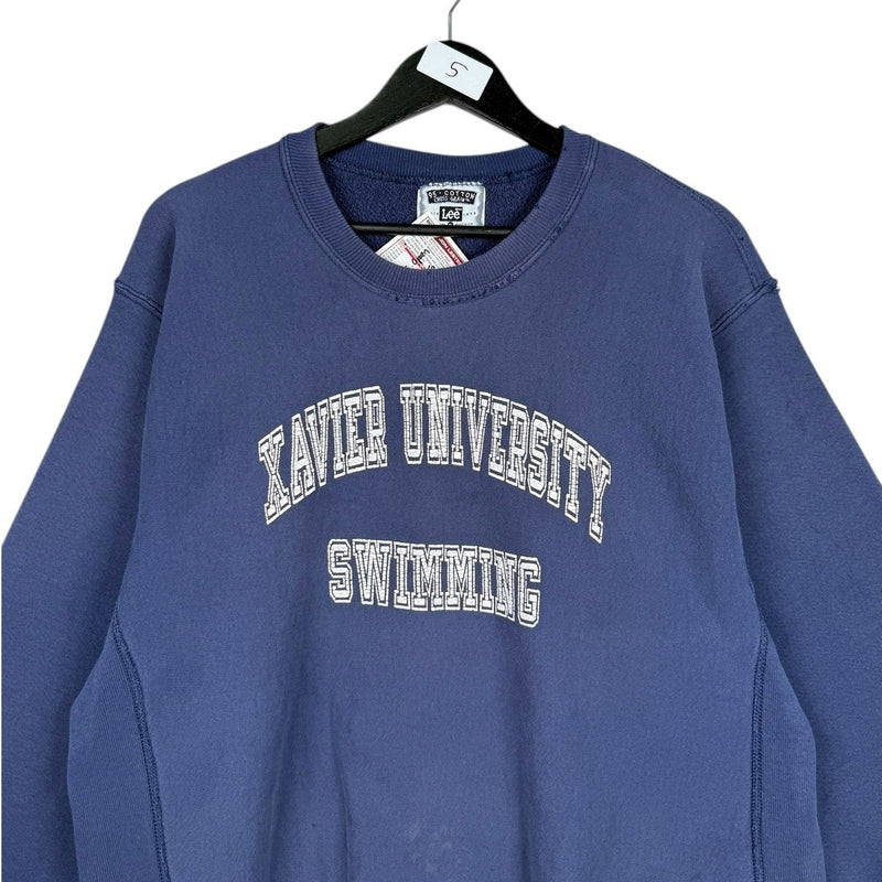 Vintage Lee Xavier University Swimming NCAA Crewneck