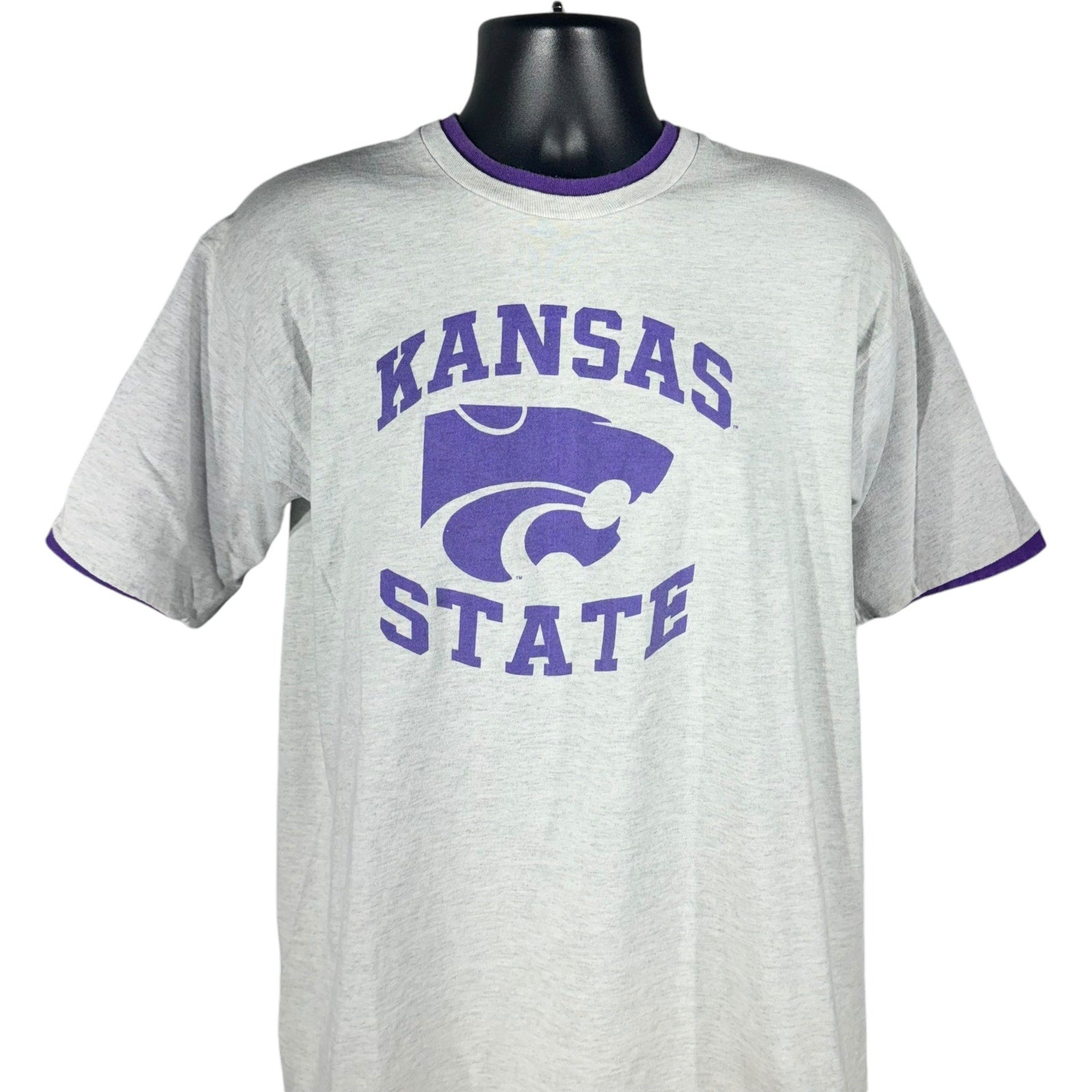 Vintage Kansas State University Mascot Logo Tee