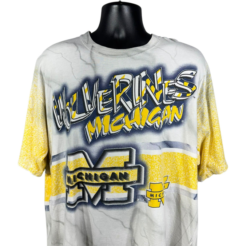 Vintage University of Michigan Wolverines AOP Tee 90s