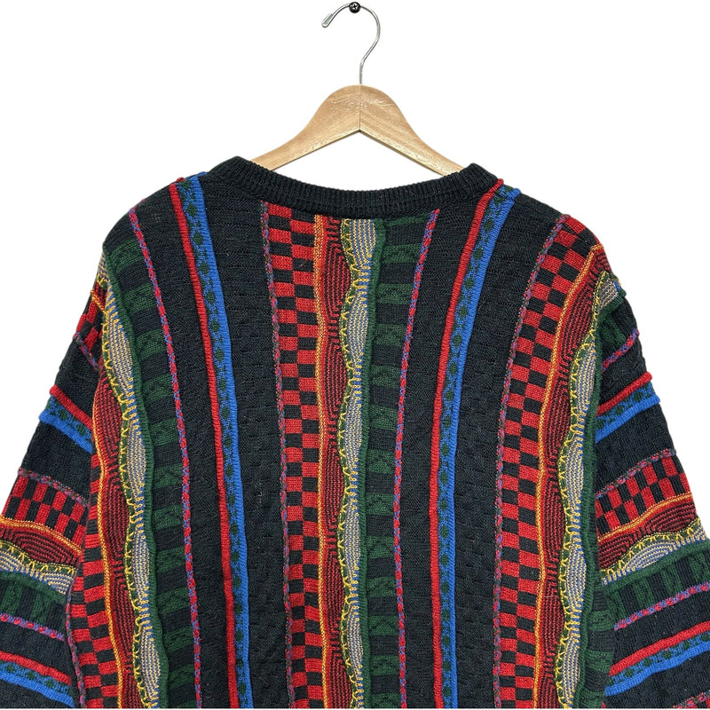 Vintage Adino Lando 3D Textured Patterned Pullover Sweater