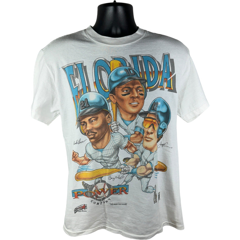 Vintage Florida Marlins Baseball Caricature Tee