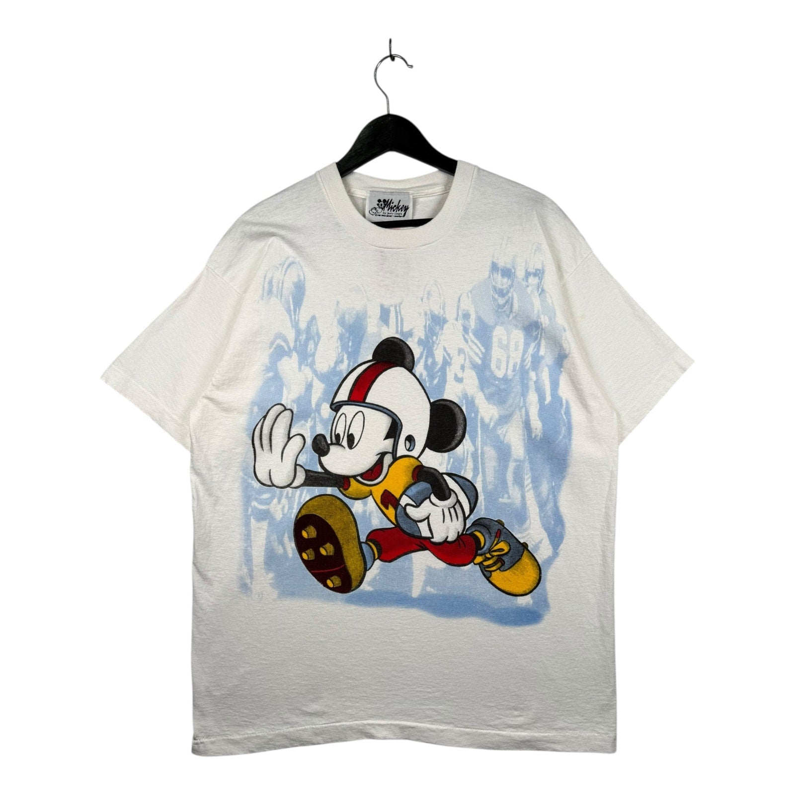 Vintage Disney Mickey Mouse Football T-Shirt