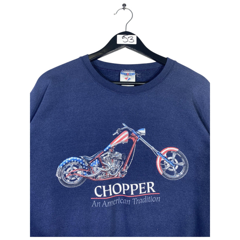 Vintage Chopper An American Tradition Motorcycle Crewneck