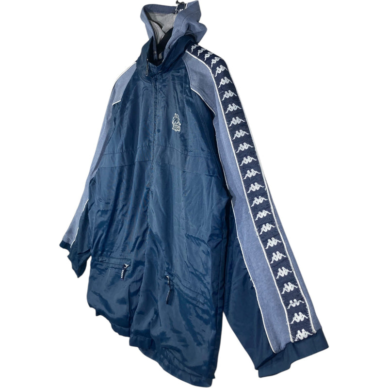 Vintage Kappa Full Zip Anorak Hooded Windbreaker
