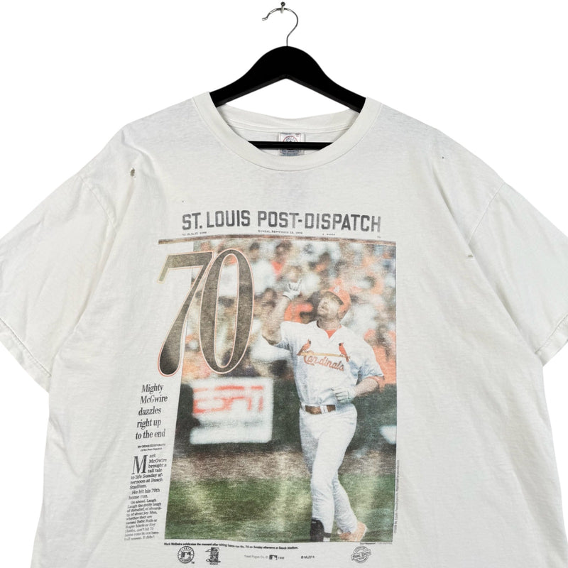 Vintage St. Louis Post-Dispatch Mark McGwire MLB T-Shirt