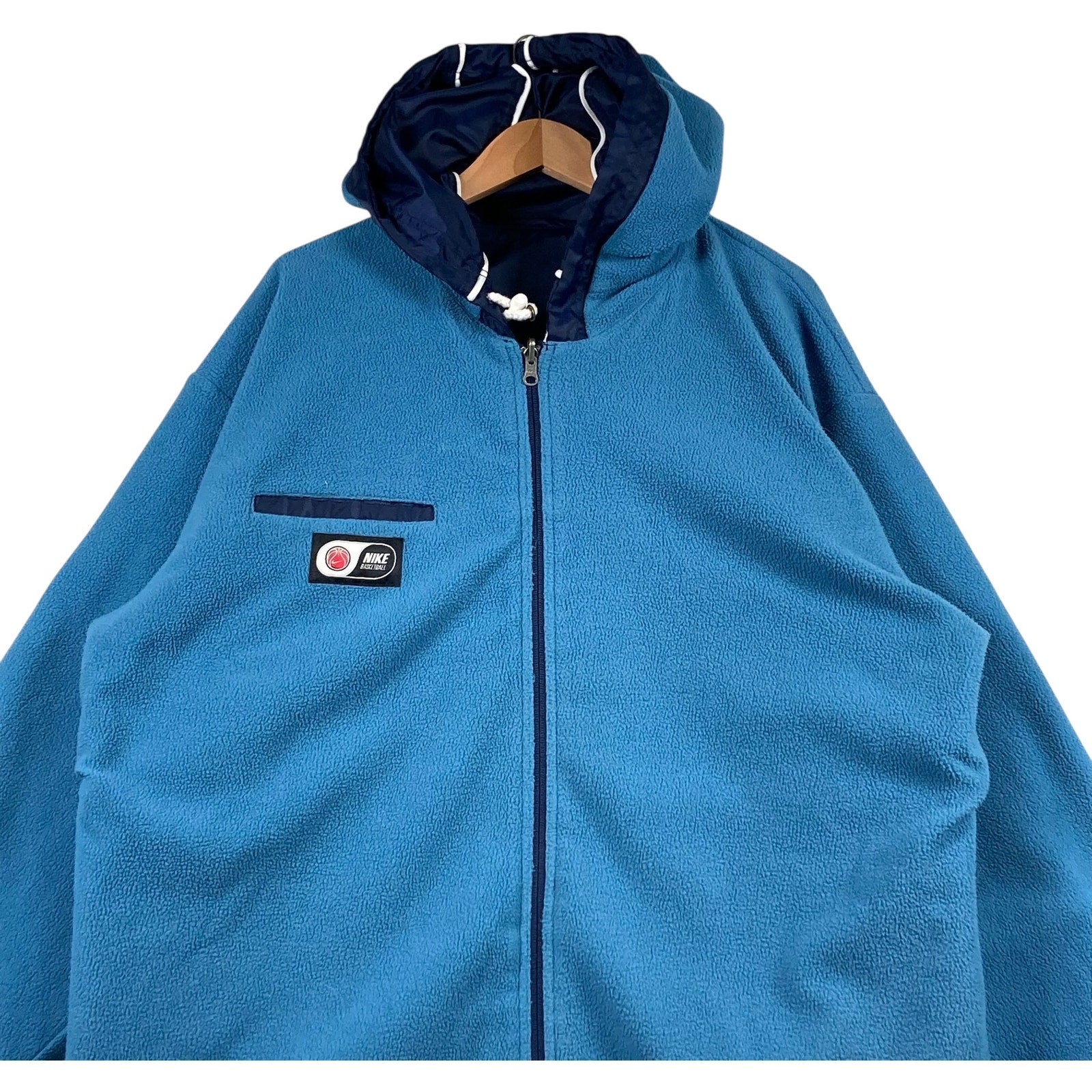 Vintage Nike Reversible Fleece Lined Hooded Jacket