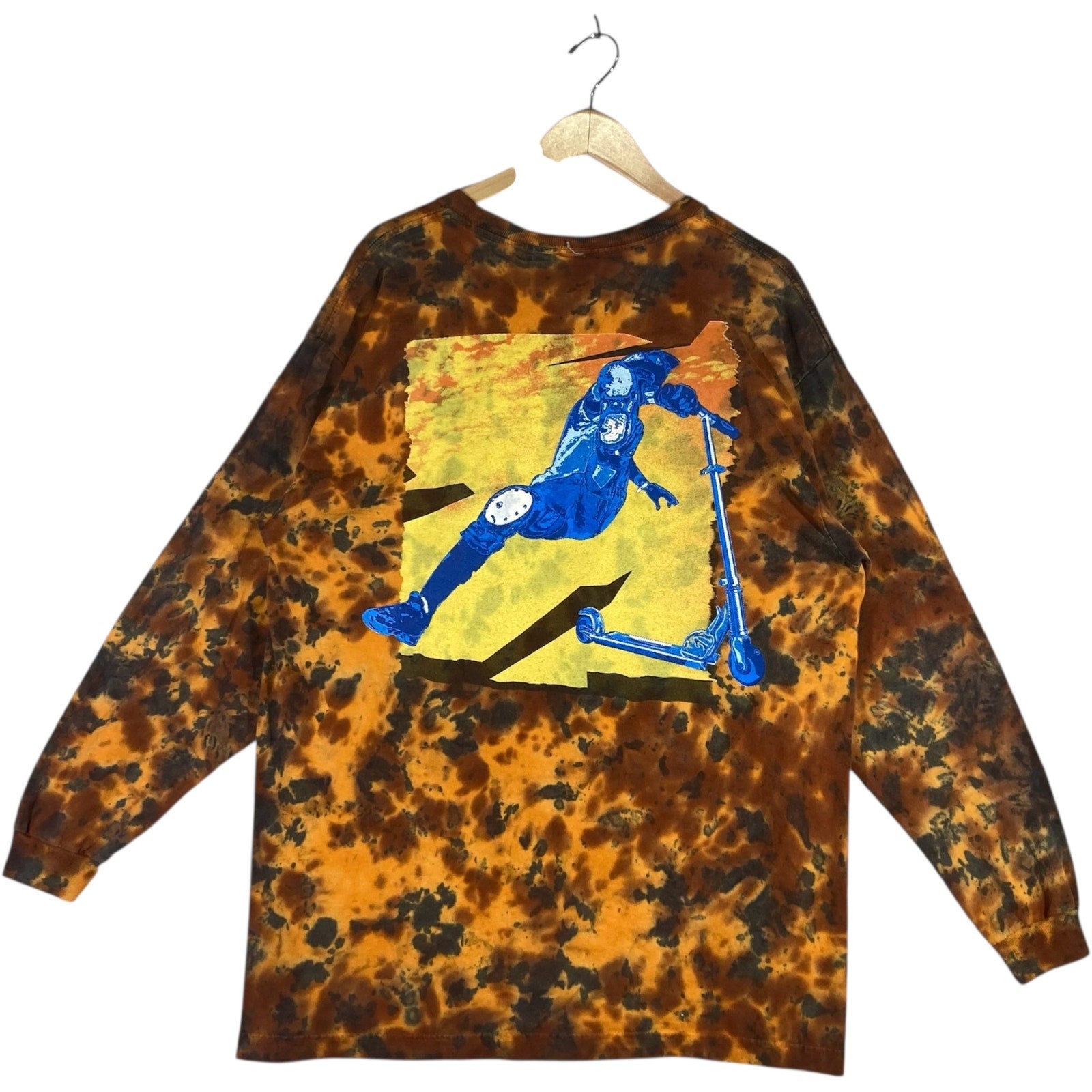 Vintage Tail Whip Scooter Tie Dye Long Sleeve