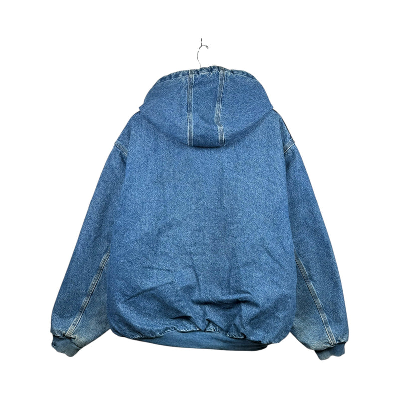 Vintage Carhartt Denim Workwear Full Zip Jacket