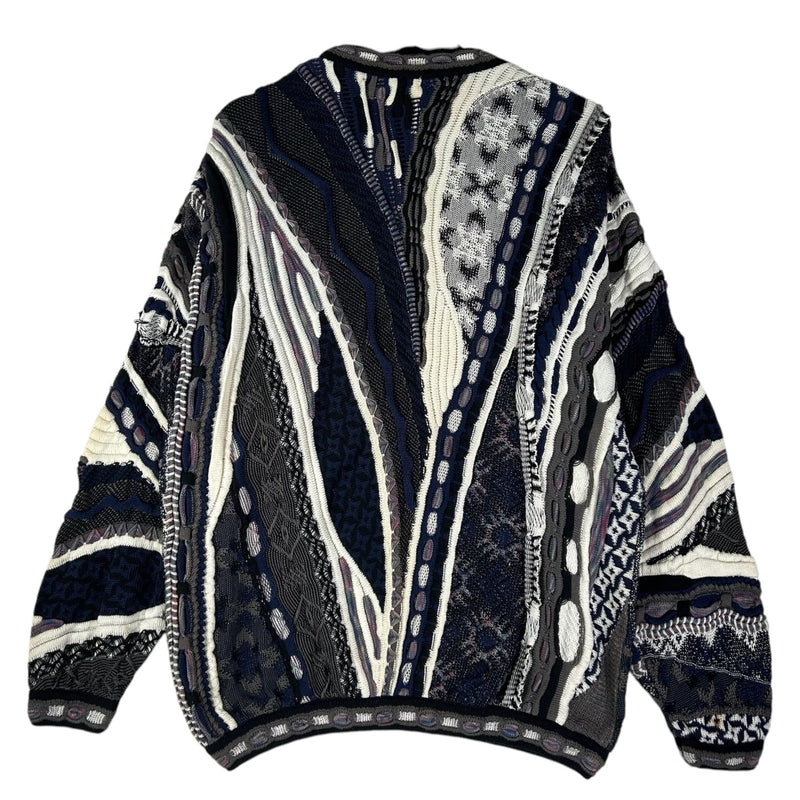 Vintage 3D Knit Patterned Pullover Sweater