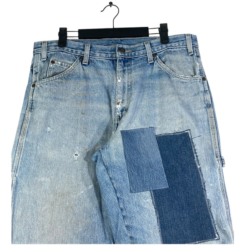 Vintage Dickies Patchwork Carpenter Denim Shorts 33