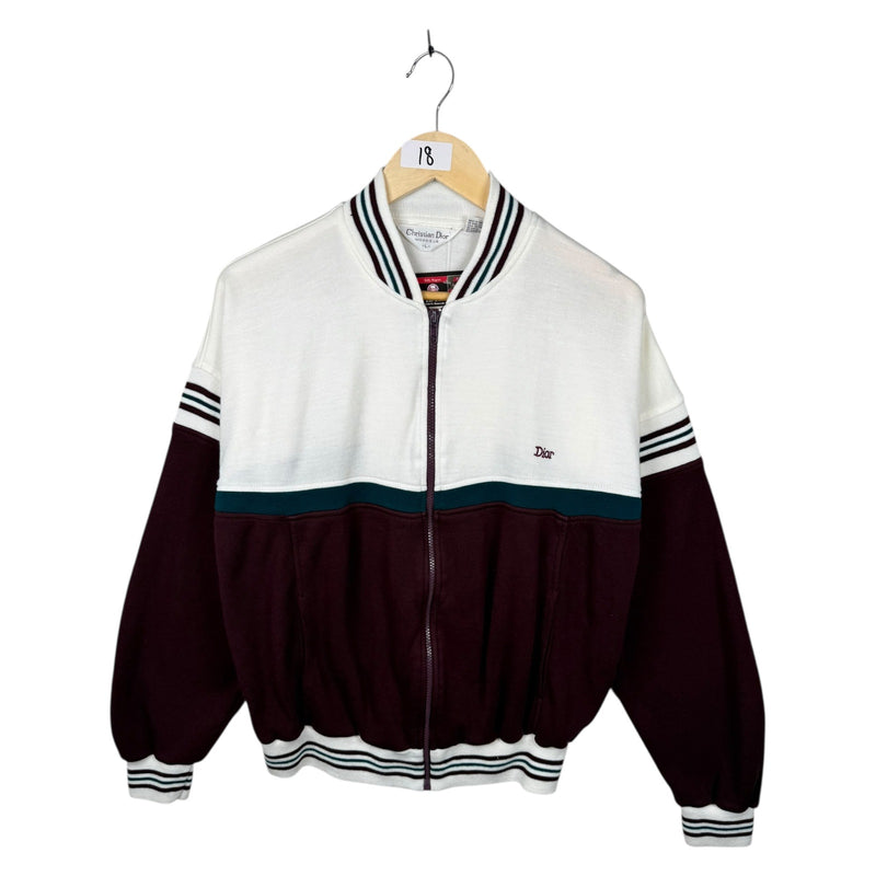 Vintage Christian Dior Colorblock Full Zip Bomber Jacket