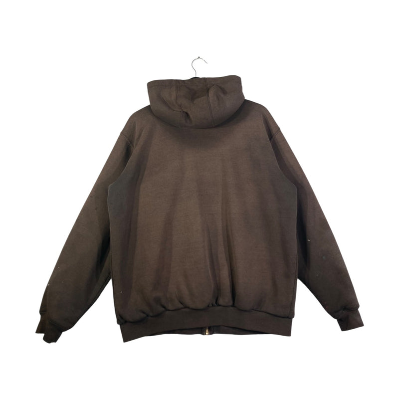 Vintage Carhartt Workwear Distressed Zip Up Hoodie