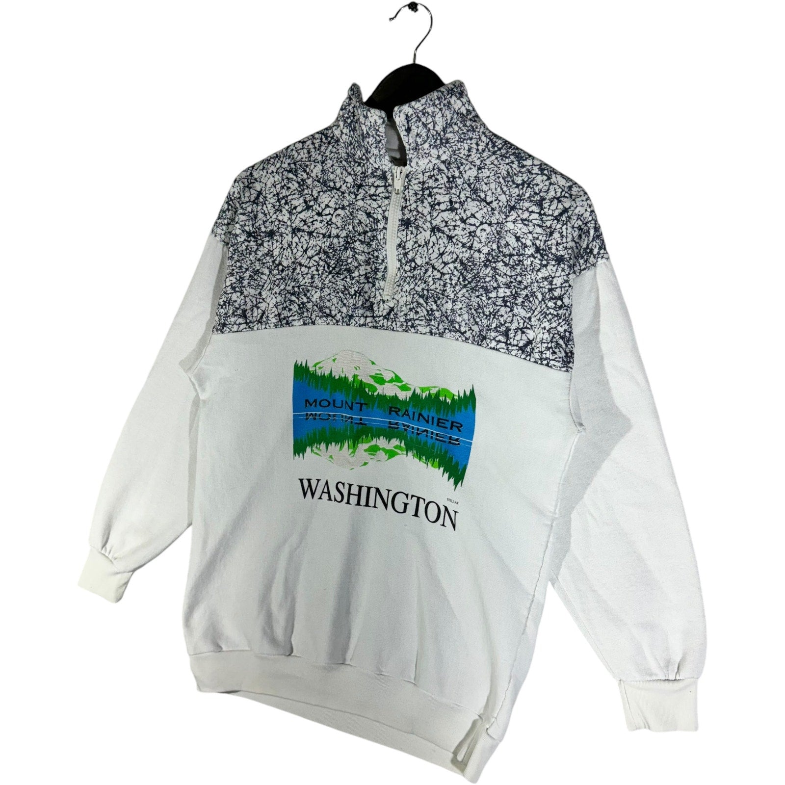 Vintage Washington Mount Rainier 1/4 Zip Souvenir Sweatshirt