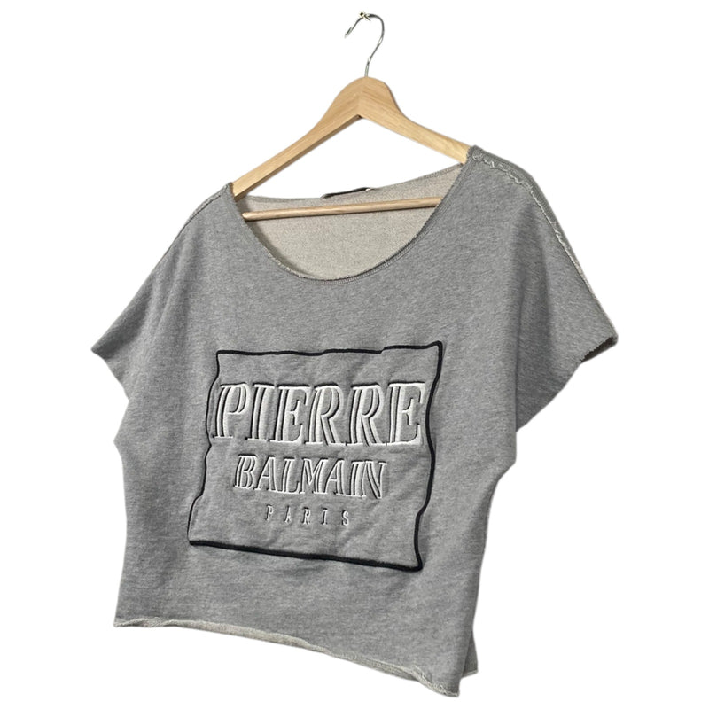 Vintage Pierre Balmain Paris Cropped T-Shirt