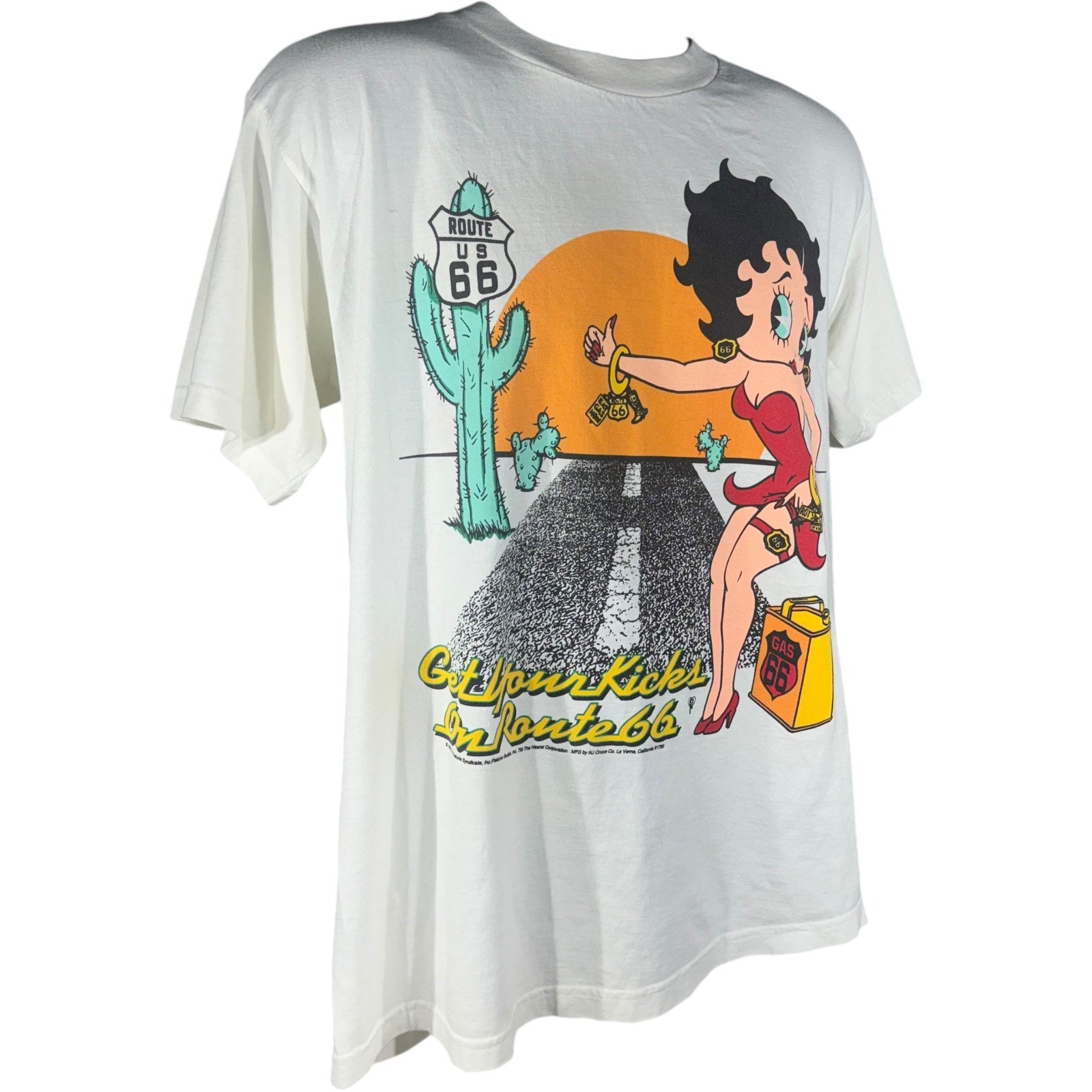 Vintage Betty Boop "Get Your Kicks On Route 66" Tee 1994