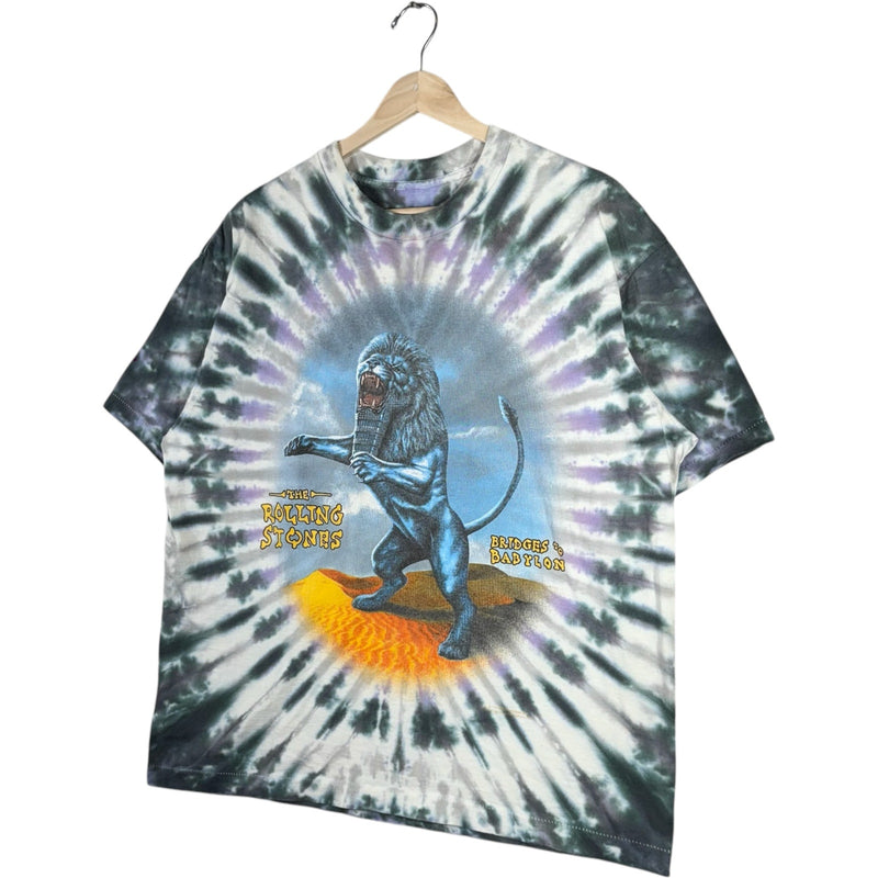 Vintage The Rolling Stones "Bridges To Babylon" Tour Tie Dye Tee 1998