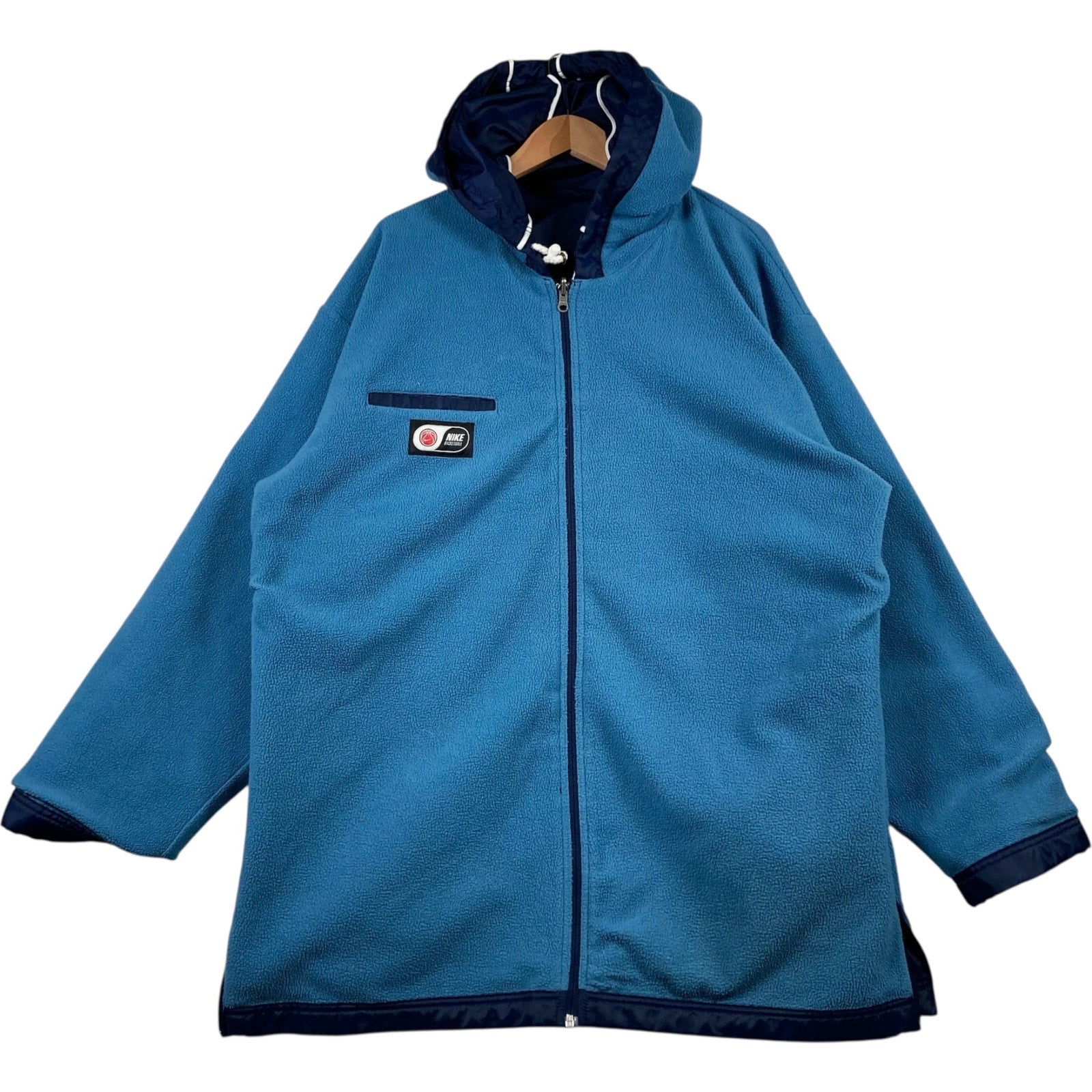 Vintage Nike Reversible Fleece Lined Hooded Jacket