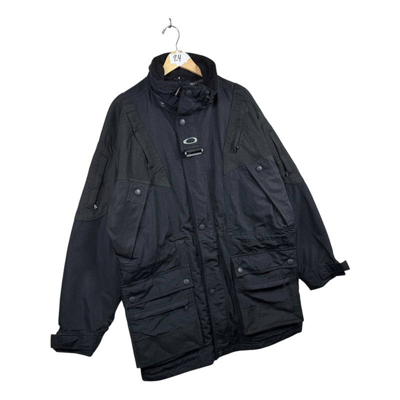 Vintage Oakley Tactical Nylon Cargo Workwear Jacket