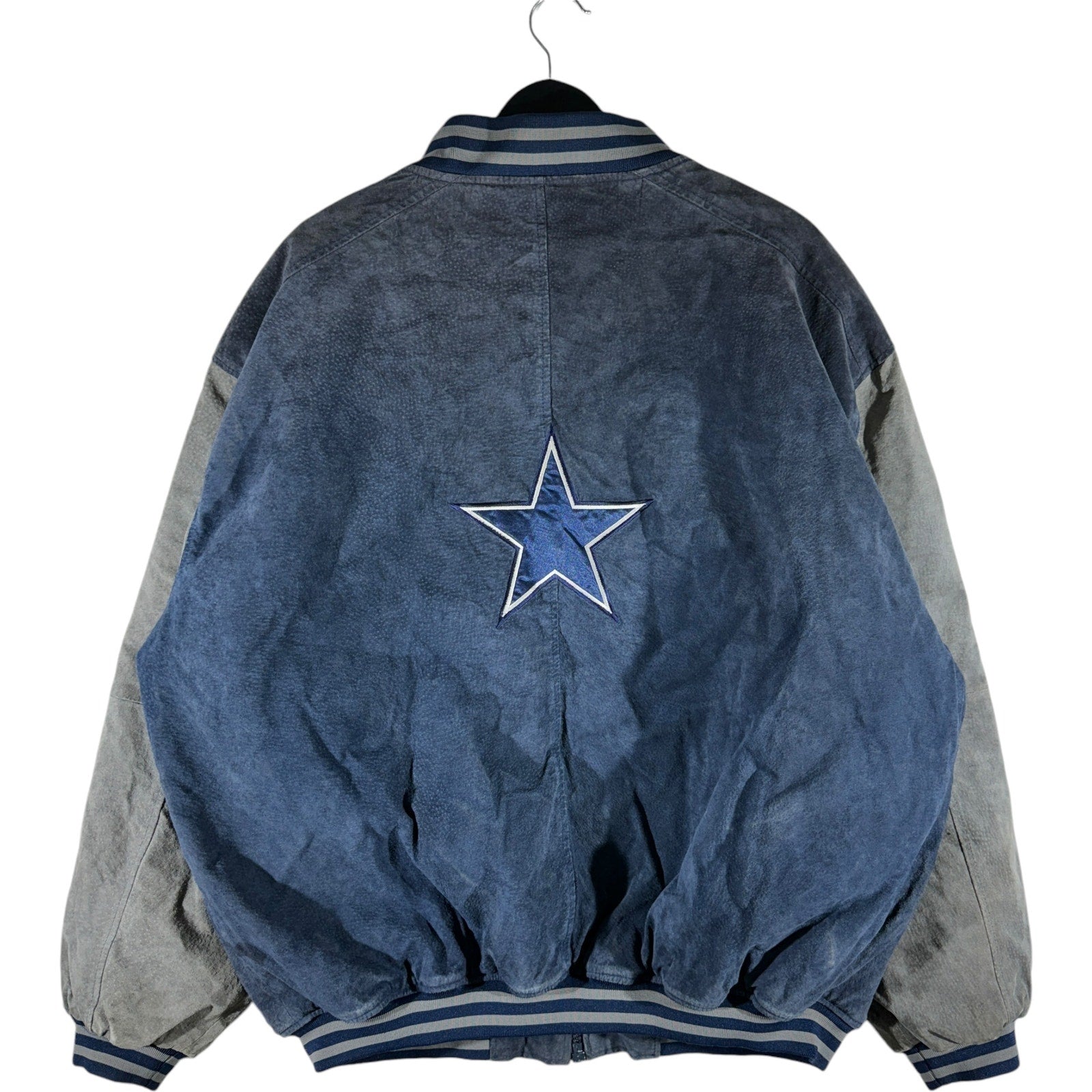 Vintage Pro Player Dallas Cowboys NFL Suede Bomber Jacket