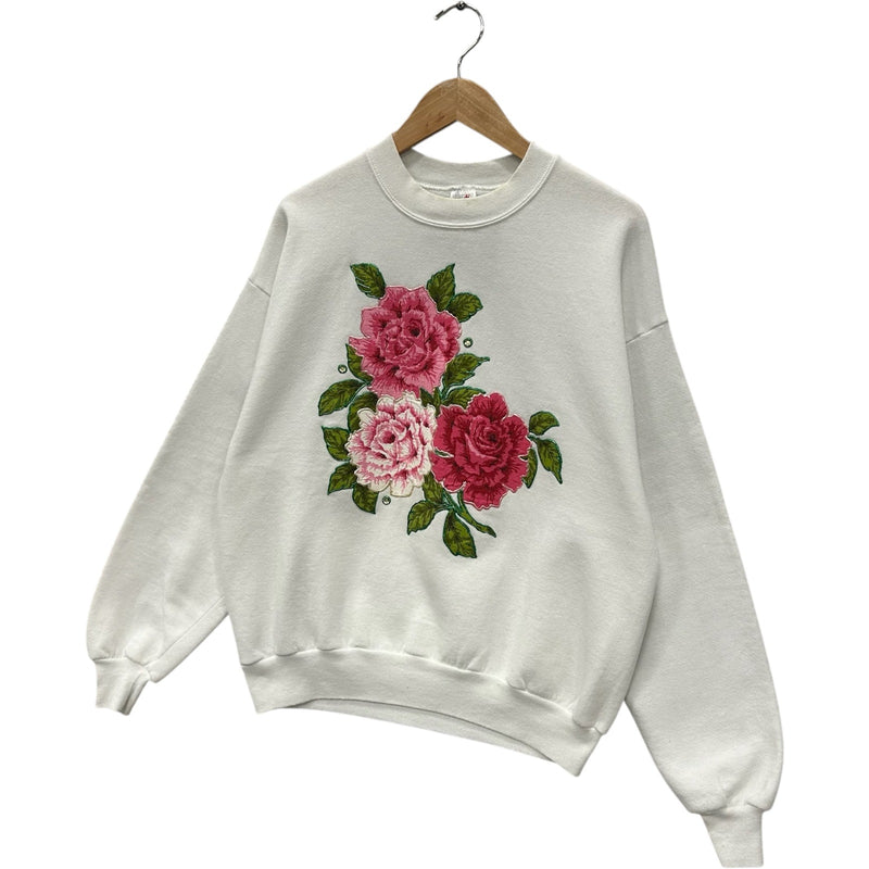 Vintage Jerzees Flowers Nature Crewneck 90s