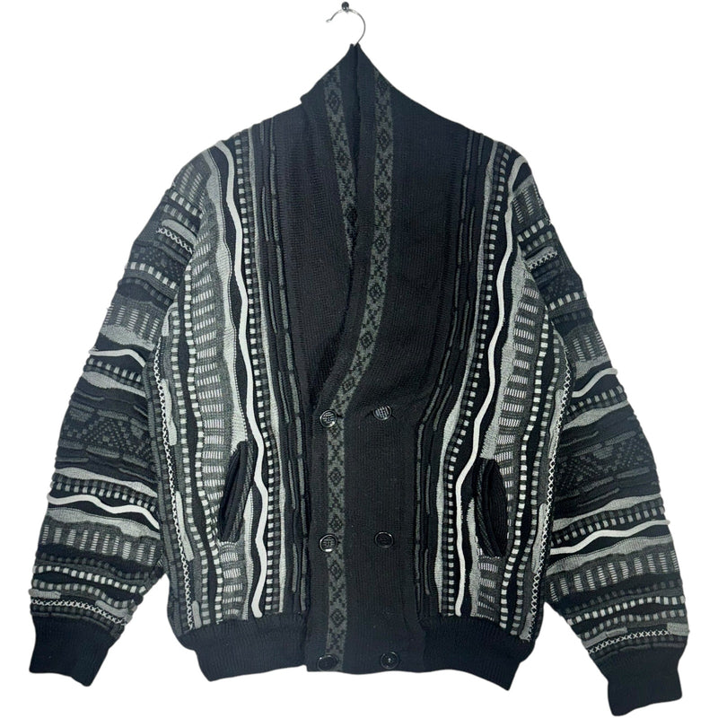 Vintage 3D Knit Cardigan Sweater