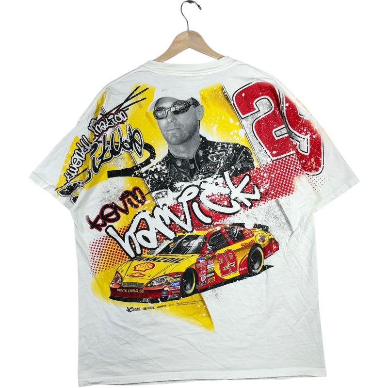 Vintage Kevin Harvick #29 AOP Double Sided NASCAR Tee